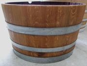 Wine Barrel Halves - Treated,  Oiled & Sanded Oak